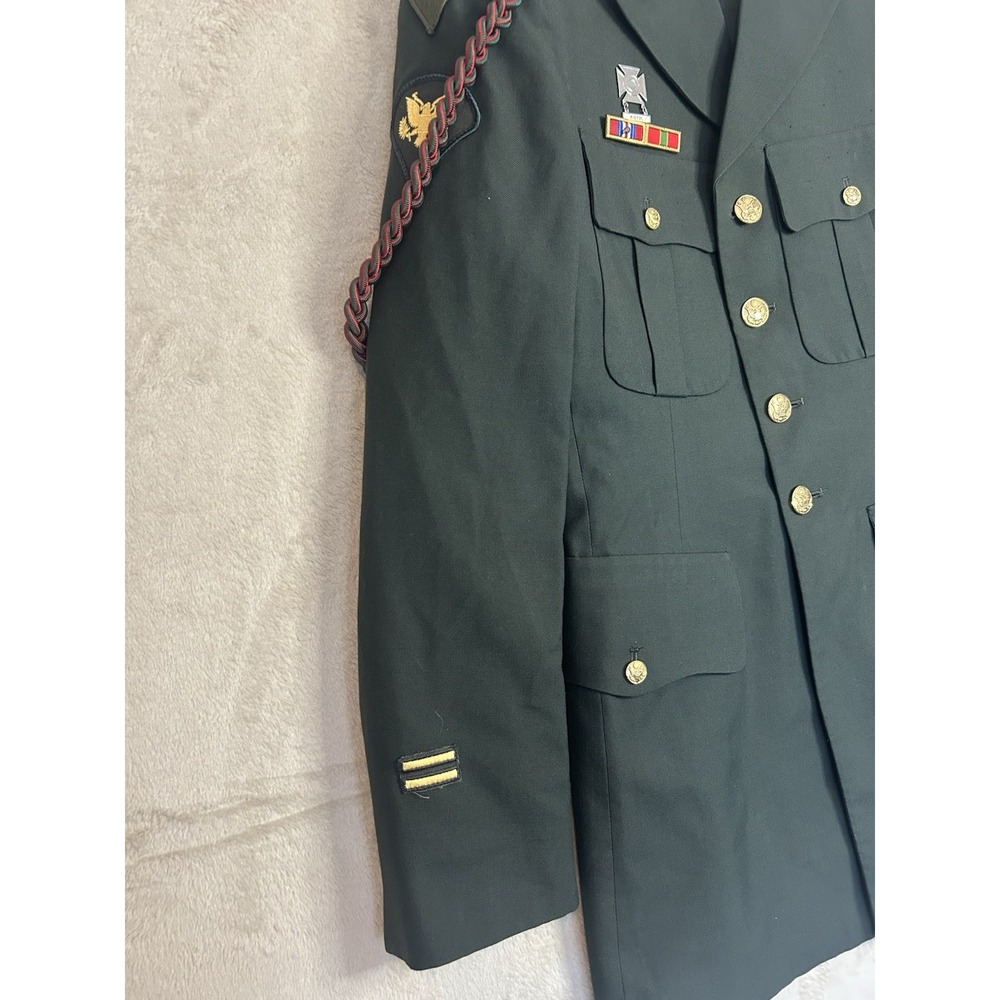 US Army Class A Dress Green Uniform Jacket 1st Infantry Big Red One 38XL - Picture 3 of 10